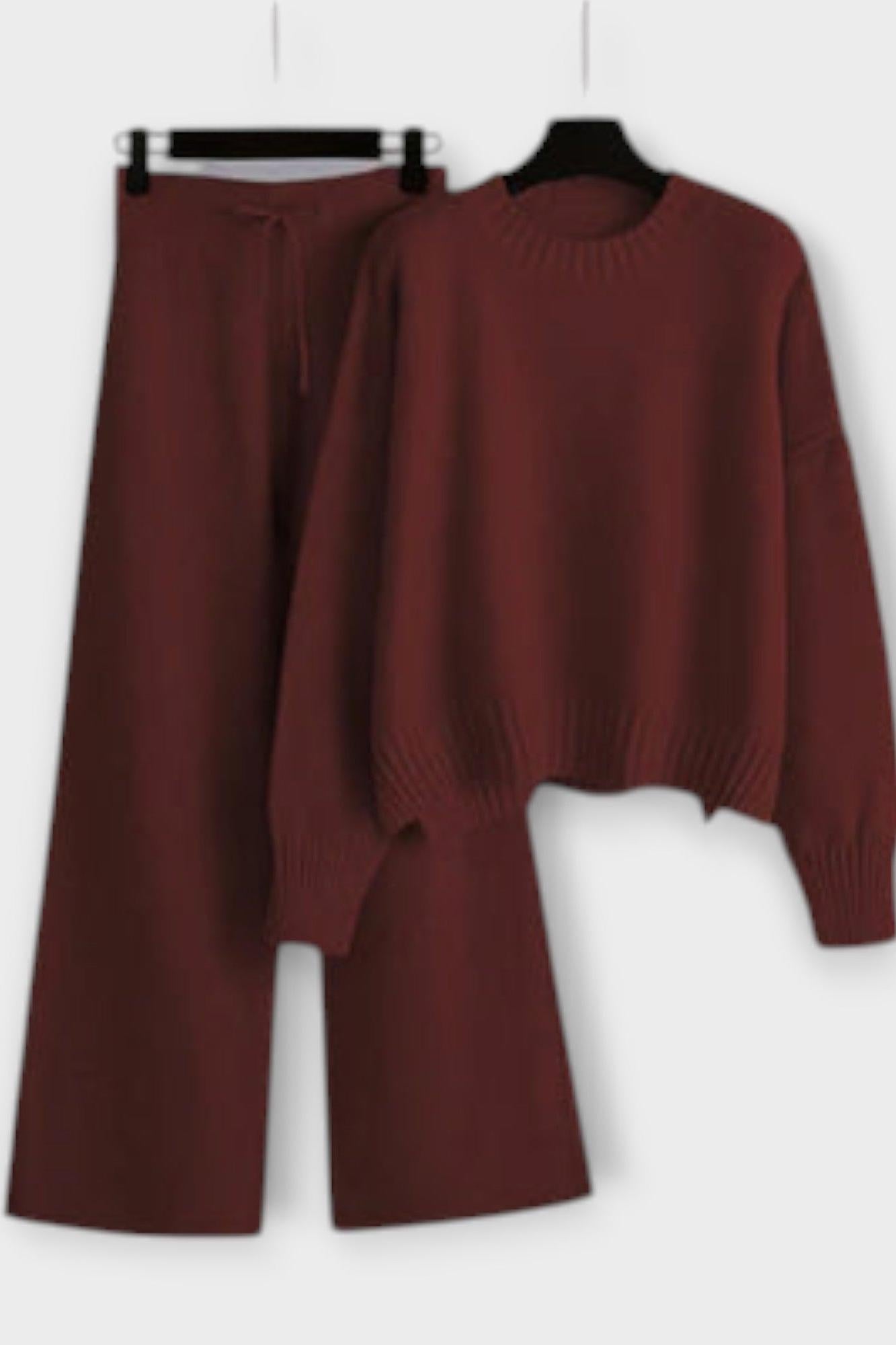 Irmelinde – Rollkragen-Strickpullover & Hose Set von Amora Bern, Ansicht 4