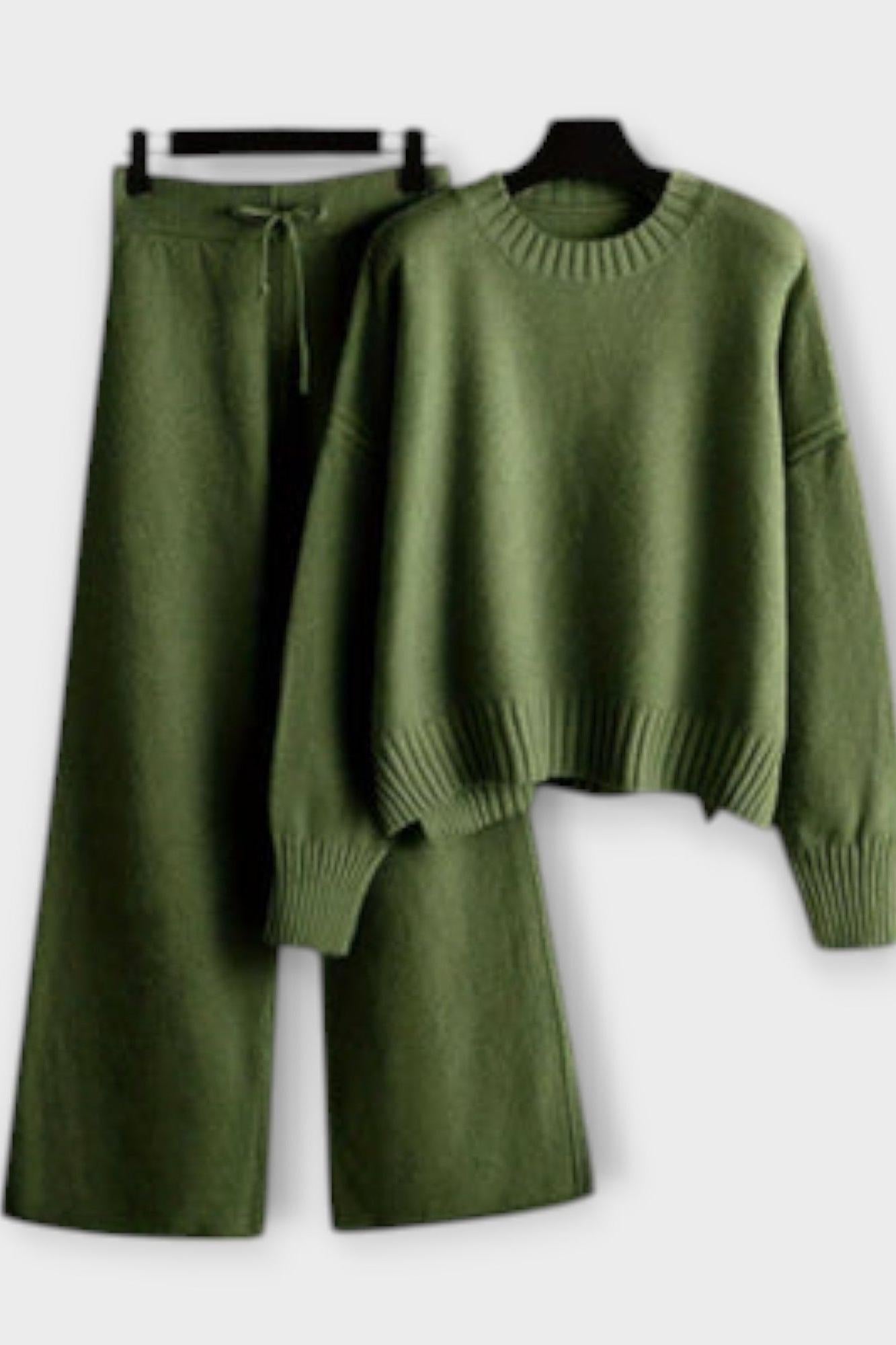 Irmelinde – Rollkragen-Strickpullover & Hose Set von Amora Bern, Ansicht 5