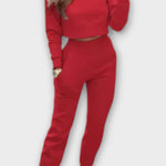 Ratrud – Beiges Strickoberteil & Hose Set von Amora Bern, Ansicht 4