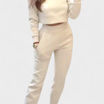 Ratrud – Beiges Strickoberteil & Hose Set von Amora Bern