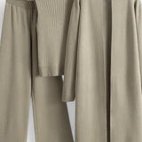 Isgard – Dreiteiliges Rippstrick-Set mit Hose von Amora Bern