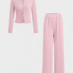 Berchtrud – Strickjacke & weite Hose Set von Amora Bern, Ansicht 8
