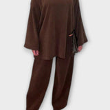 Sunhild – Oversize-Langarm-Oberteil & weite Hose Set von Amora Bern, Ansicht 5