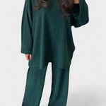 Sunhild – Oversize-Langarm-Oberteil & weite Hose Set von Amora Bern