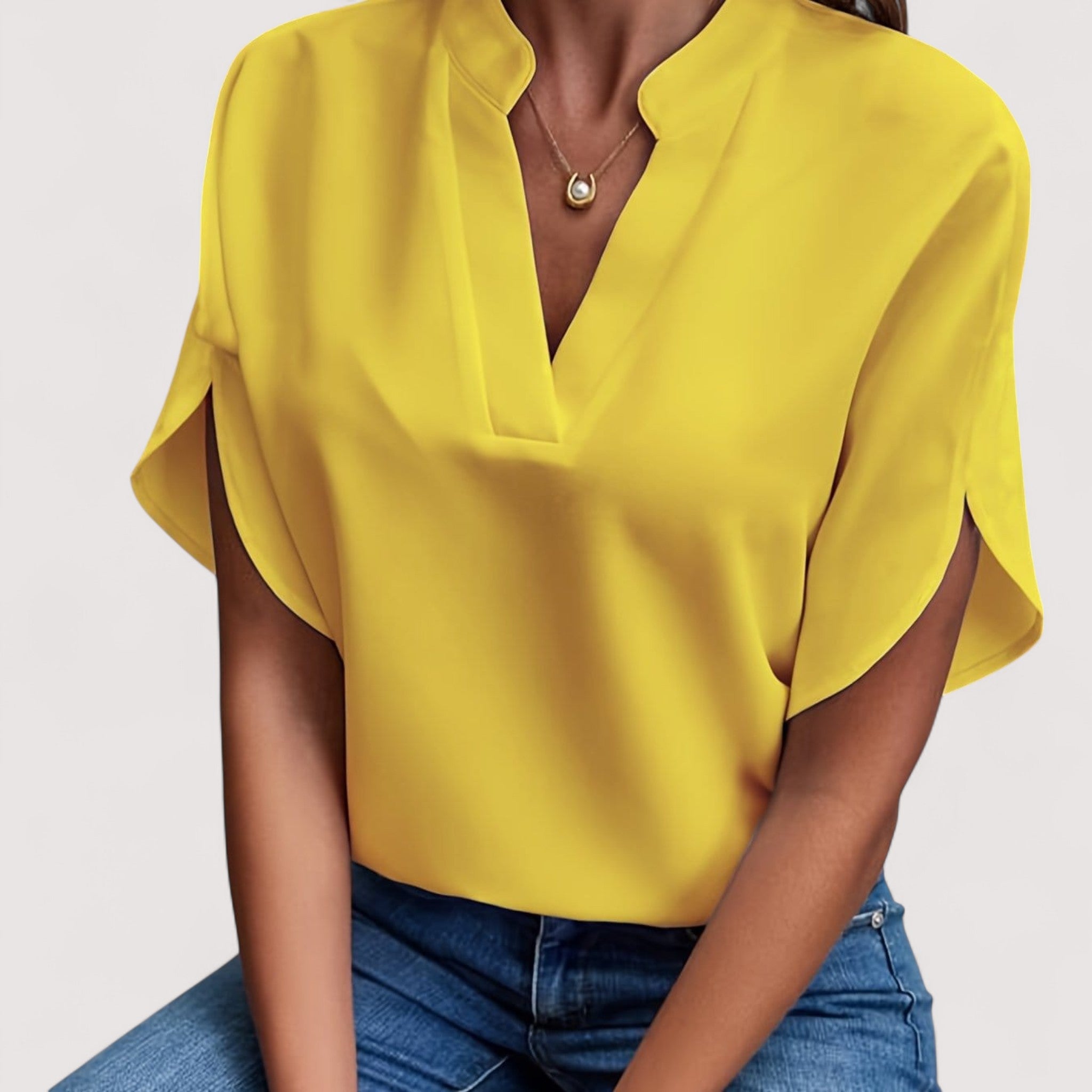 Rosmarie™ | Drapierte Bluse