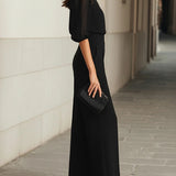 Elodie | Dreiteiliges Set aus Oberteil und Hose mit weitem Bein