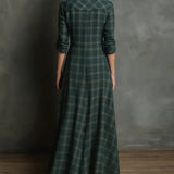 Valentina™ | Maxikleid im Karo-Look
