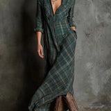 Valentina™ | Maxikleid im Karo-Look