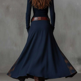 Elsa™ | Maxikleid aus Wildleder mit Gürtel