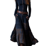 Elsa™ | Maxikleid aus Wildleder mit Gürtel