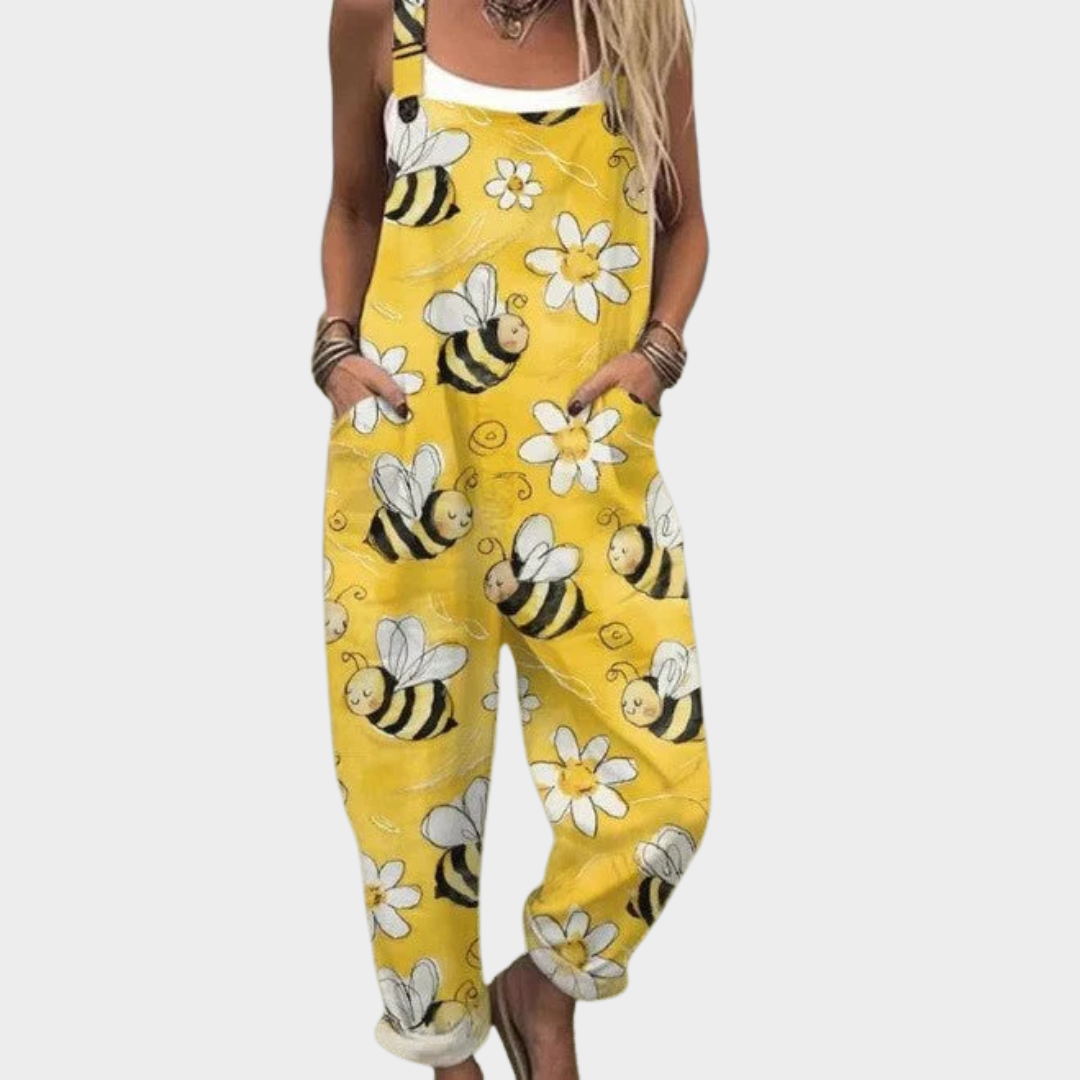 Bequeme Bequeme Bedruckte Overall, Vorderansicht