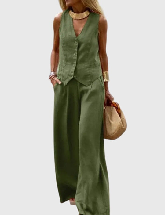 Mabel Elegantes zweiteiliges Set, Seitenansicht