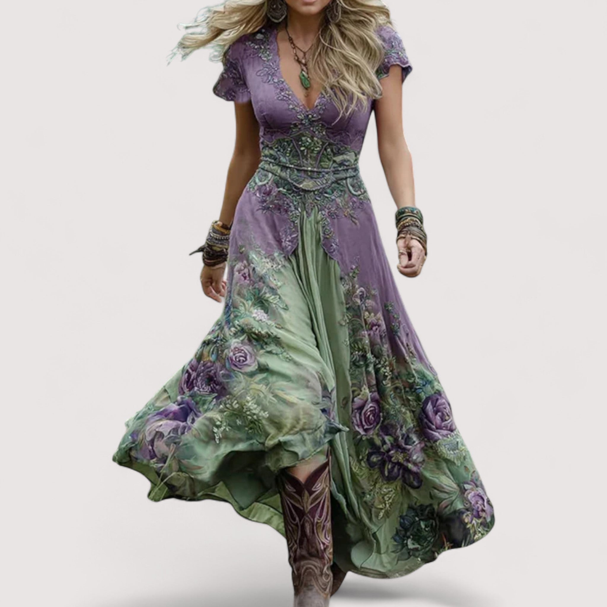 Viviane™ | Fliessendes Blumenkleid