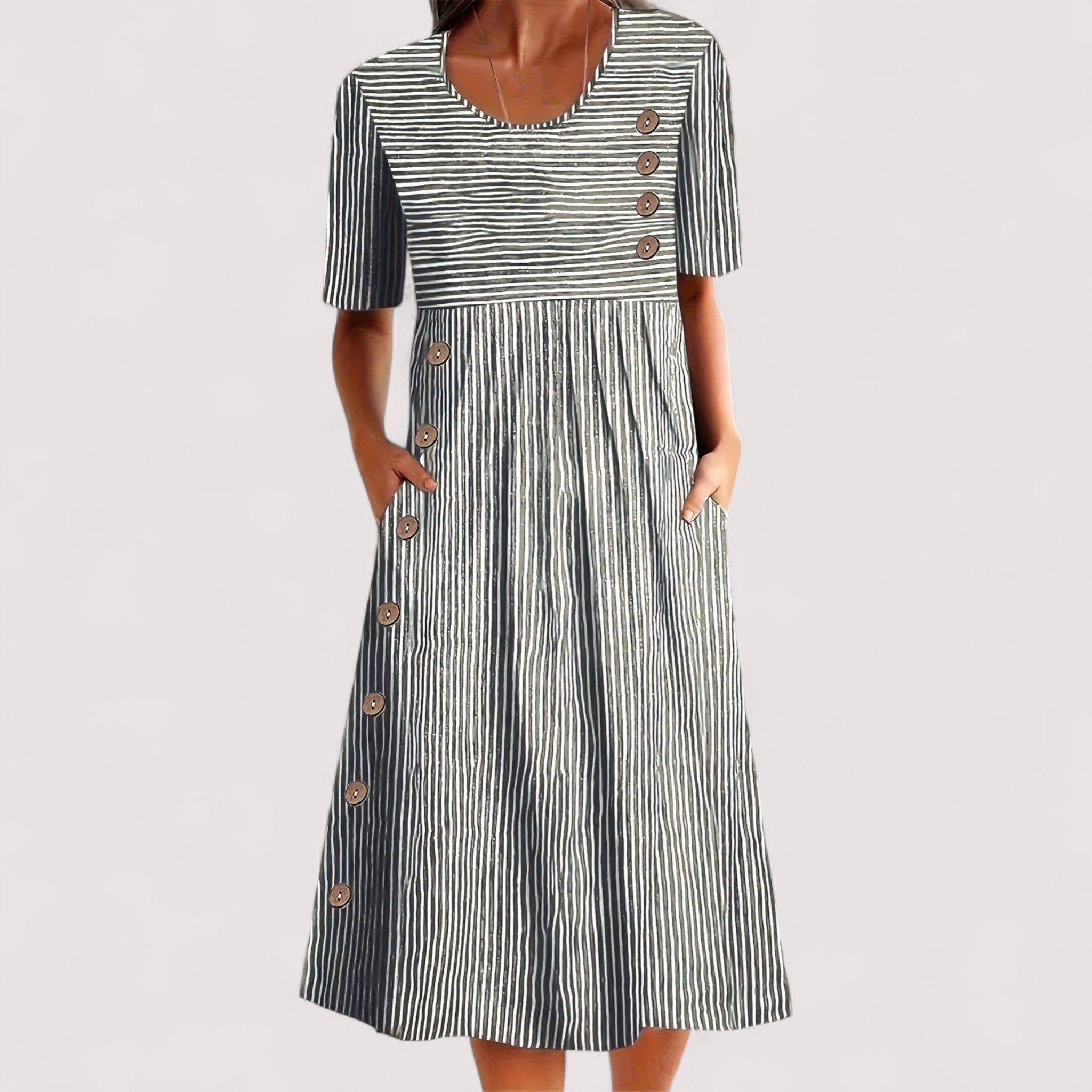 Jasmin™ | Gestreiftes Sommerkleid