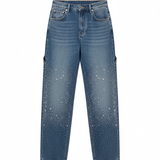 Adele™ | Jeans Cargo 'Balloon' im Trend mit Glitzer