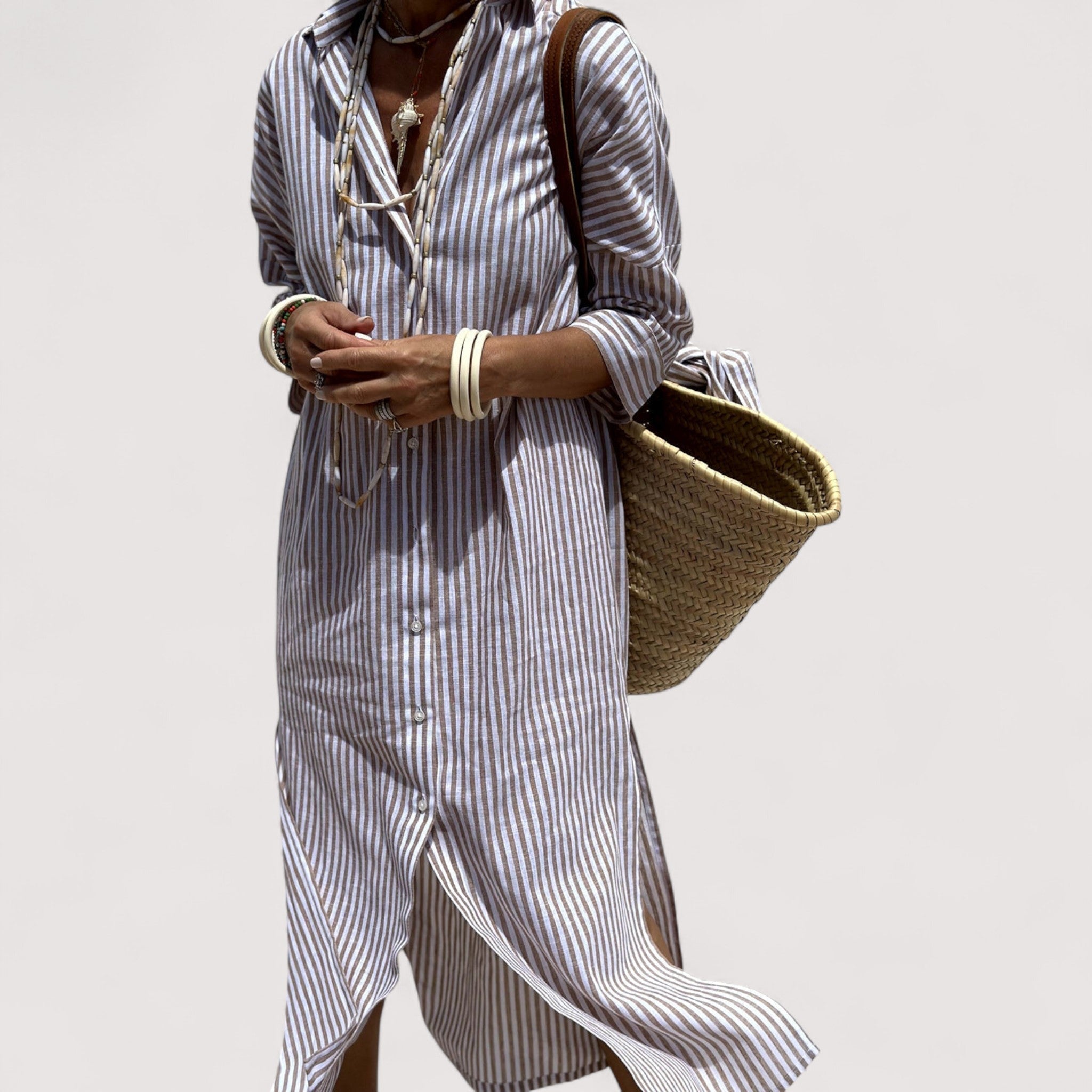 Greta™ | Zeitloses Streifenkleid