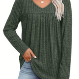 Ellia™ | Leichte Strickbluse mit V-Ausschnitt