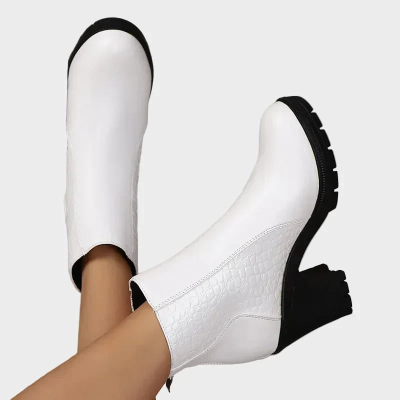 Osburga – Lederschuhe mit breitem Absatz von Amora Bern, Ansicht 6