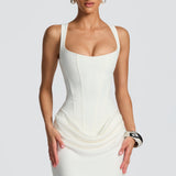 Léa™ | Maxikleid mit quadratischem Ausschnitt