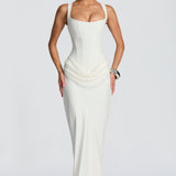 Léa™ | Maxikleid mit quadratischem Ausschnitt