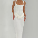 Léa™ | Maxikleid mit quadratischem Ausschnitt