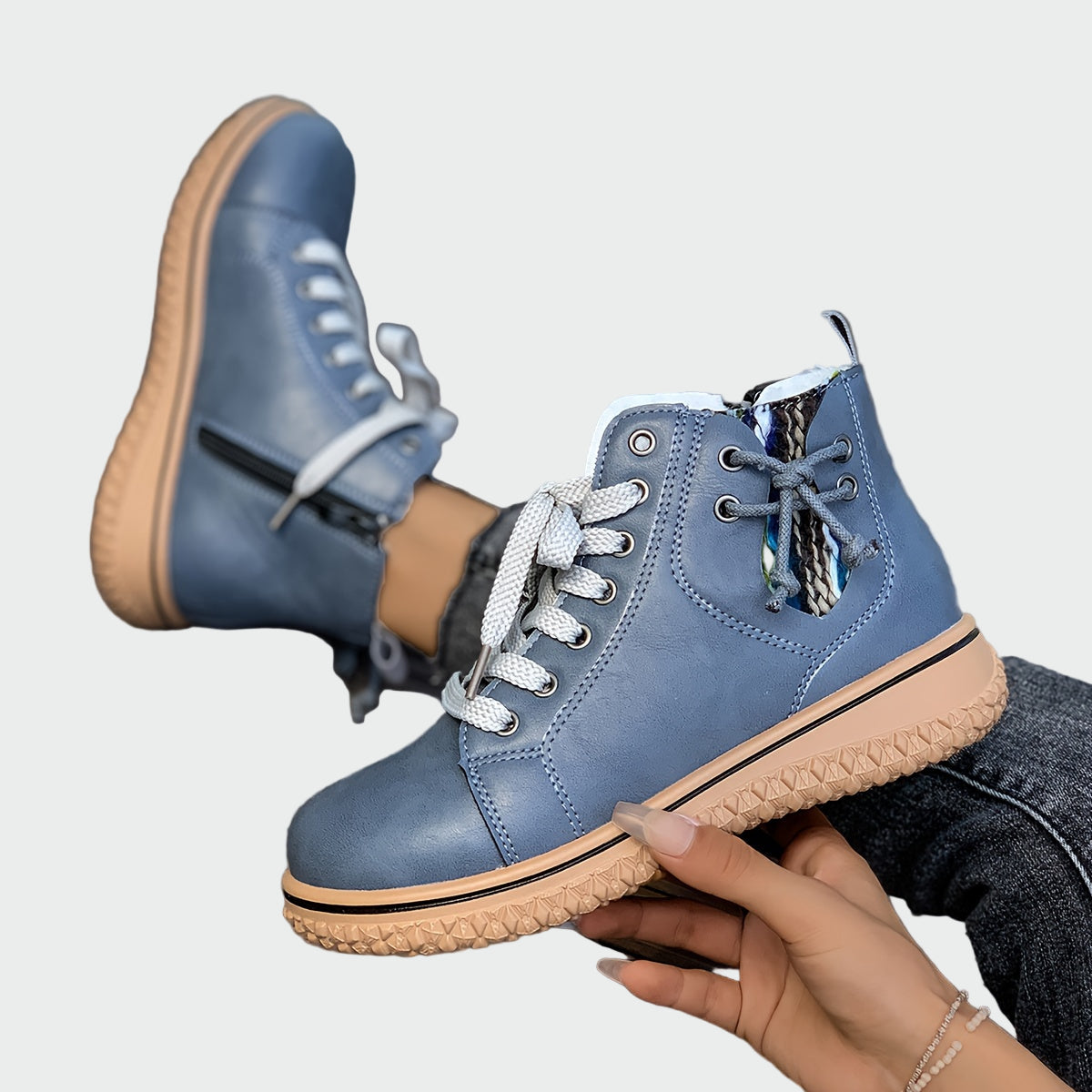 Regintrud – Knöchelhohe orthopädische Lederstiefeletten von Amora Bern, Ansicht 3