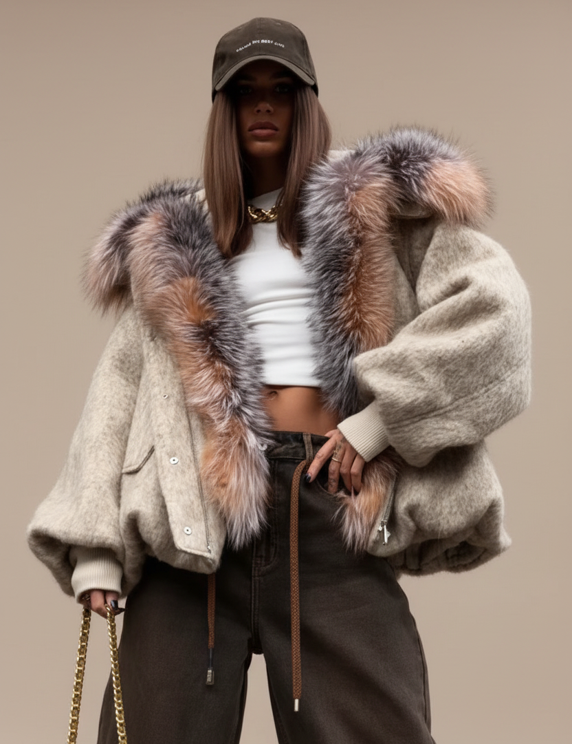 SABINE™ | KURZE STRICKJACKE AUS WOLLE