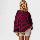 Mary™ | Gestreifter Oversize-Pullover