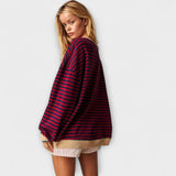 Mary™ | Gestreifter Oversize-Pullover