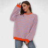 Mary™ | Gestreifter Oversize-Pullover