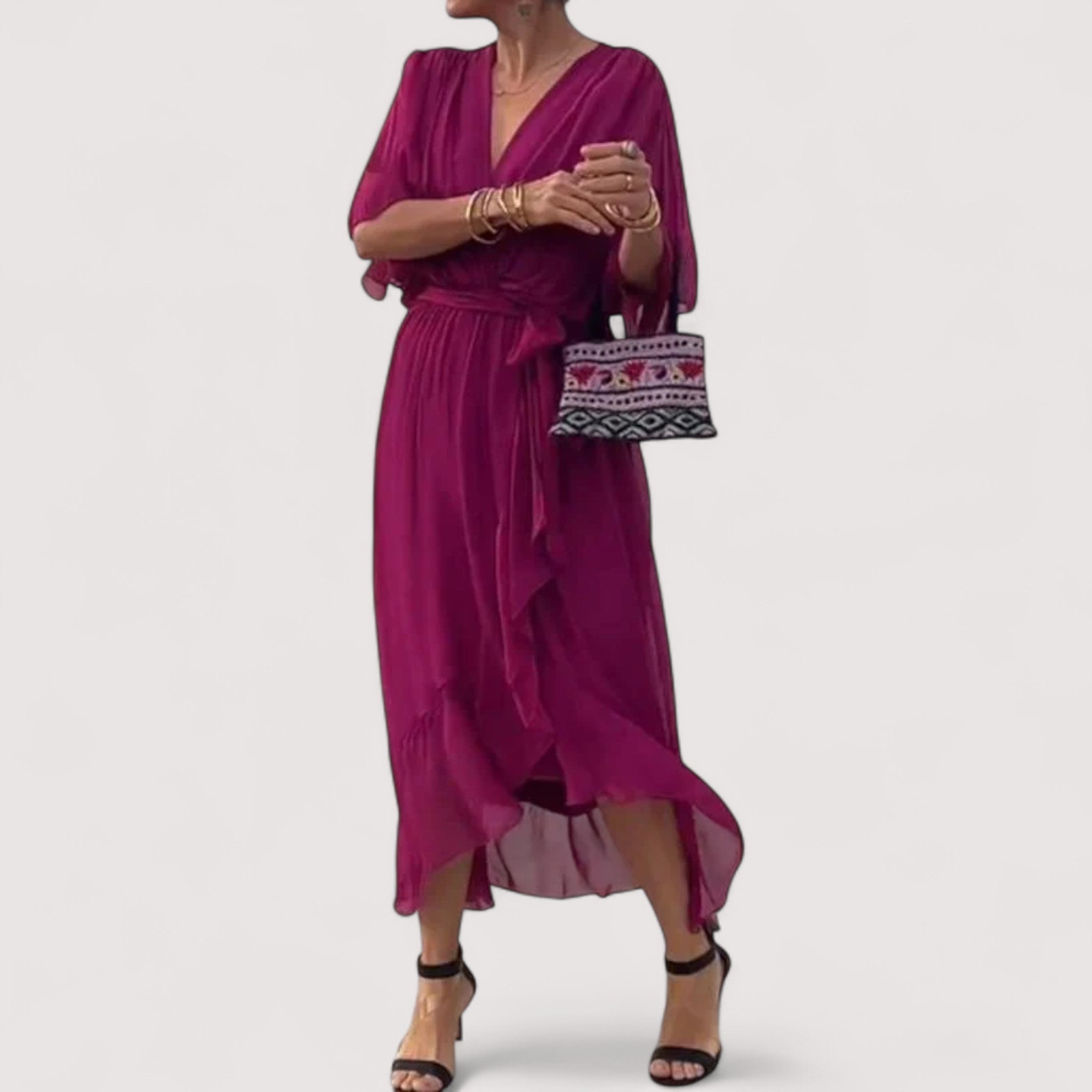 Ylva™ | Kleid aus Seidenmusselin