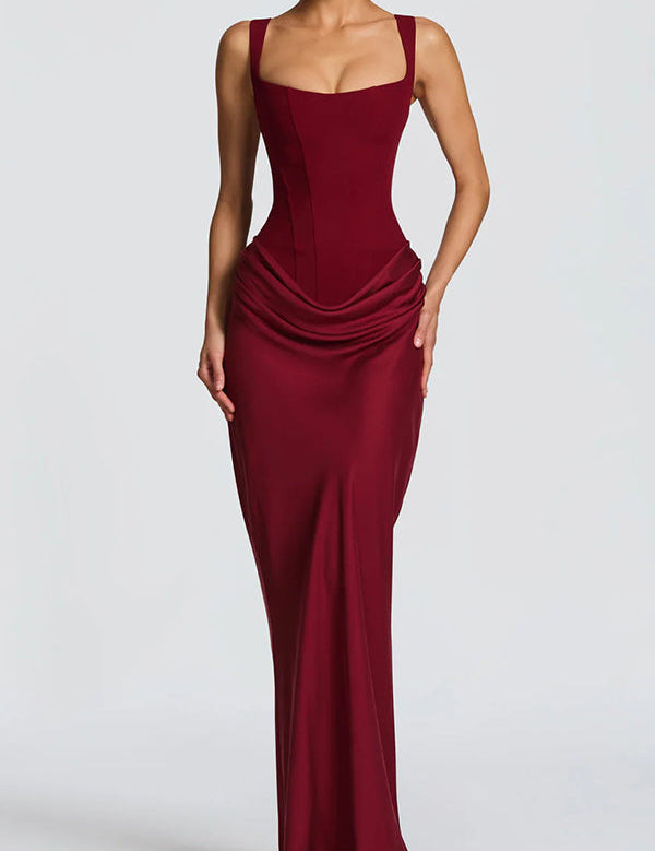 Léa™ | Maxikleid mit quadratischem Ausschnitt