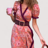 Sif™ | Elegantes Rosa Maxikleid