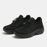Ambulo Orthopädische Schuhe Strickstoff - Grün Schwarz