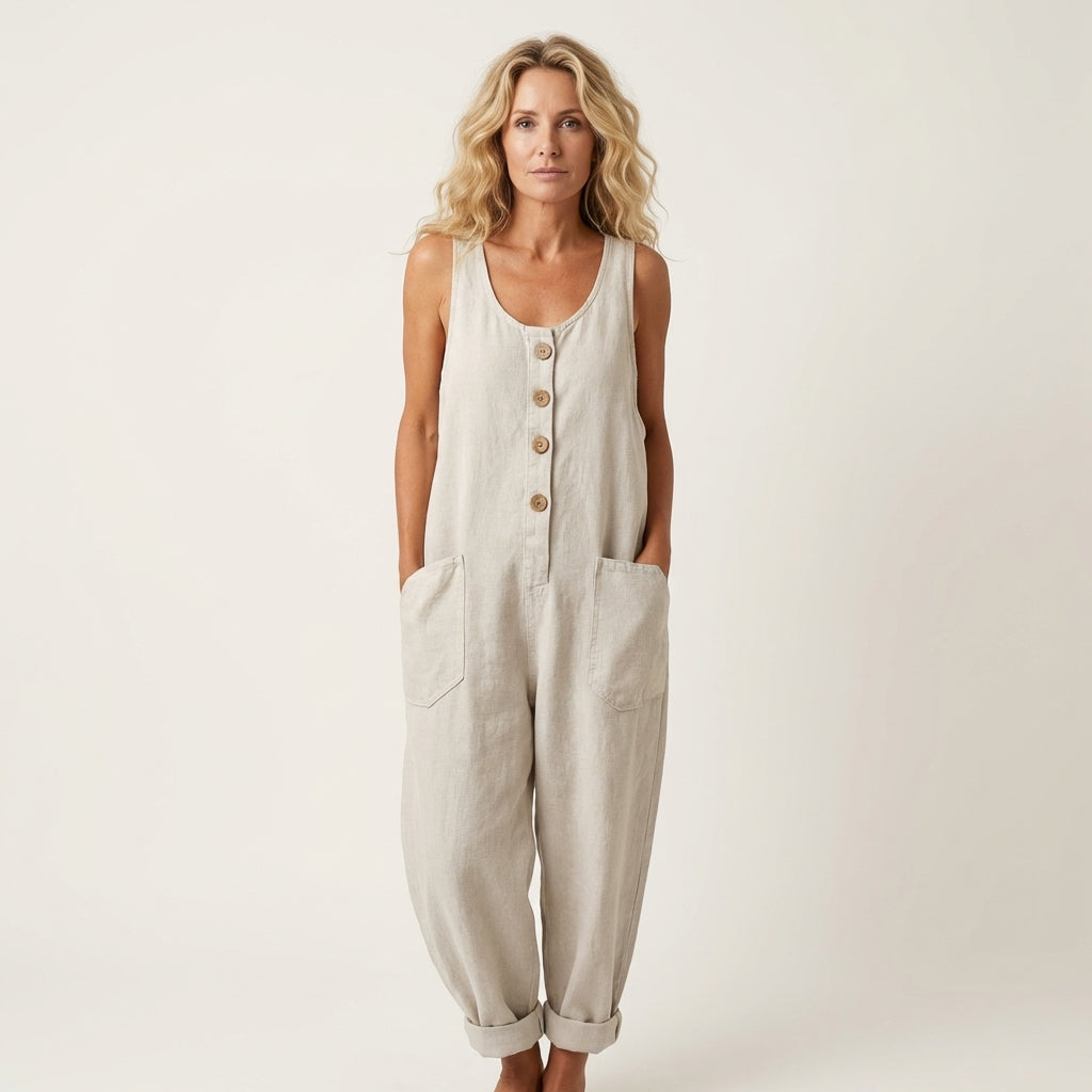 Berchtolda – Denim-Jumpsuit mit Knopfträgern von Amora Bern