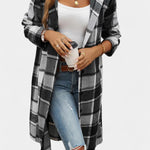 Swanhilde – Karierte Jacke mit Kapuze von Amora Bern, Ansicht 10