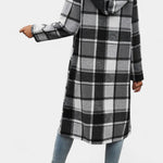 Swanhilde – Karierte Jacke mit Kapuze von Amora Bern, Ansicht 11
