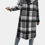 Swanhilde – Karierte Jacke mit Kapuze von Amora Bern, Ansicht 11