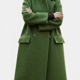 Konradine – Langer Oversize-Mantel mit Zweireiher von Amora Bern, Ansicht 9