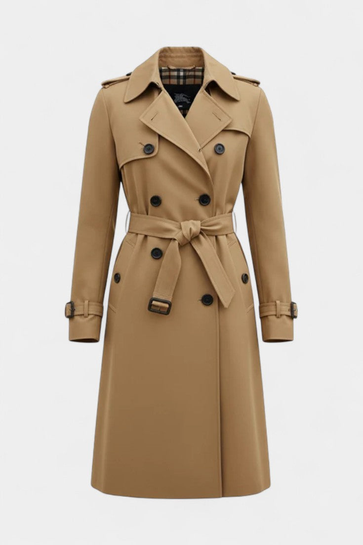 Perpetua – Zweireihiger Trenchcoat mit Gürtel von Amora Bern, Ansicht 7