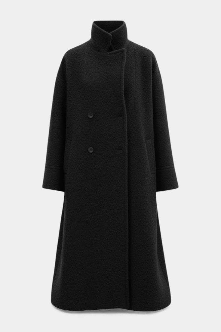 Konradine – Langer Oversize-Mantel mit Zweireiher von Amora Bern, Ansicht 13