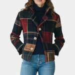 Heilwig – Zeitlose kurze Jacke mit Karomuster von Amora Bern, Ansicht 3