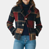 Heilwig – Zeitlose kurze Jacke mit Karomuster von Amora Bern, Ansicht 3