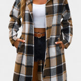 Swanhilde – Karierte Jacke mit Kapuze von Amora Bern, Ansicht 9