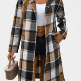 Swanhilde – Karierte Jacke mit Kapuze von Amora Bern, Ansicht 7