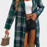 Swanhilde – Karierte Jacke mit Kapuze von Amora Bern, Ansicht 3