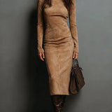 Linn™ | Midi-Kleid in Braun