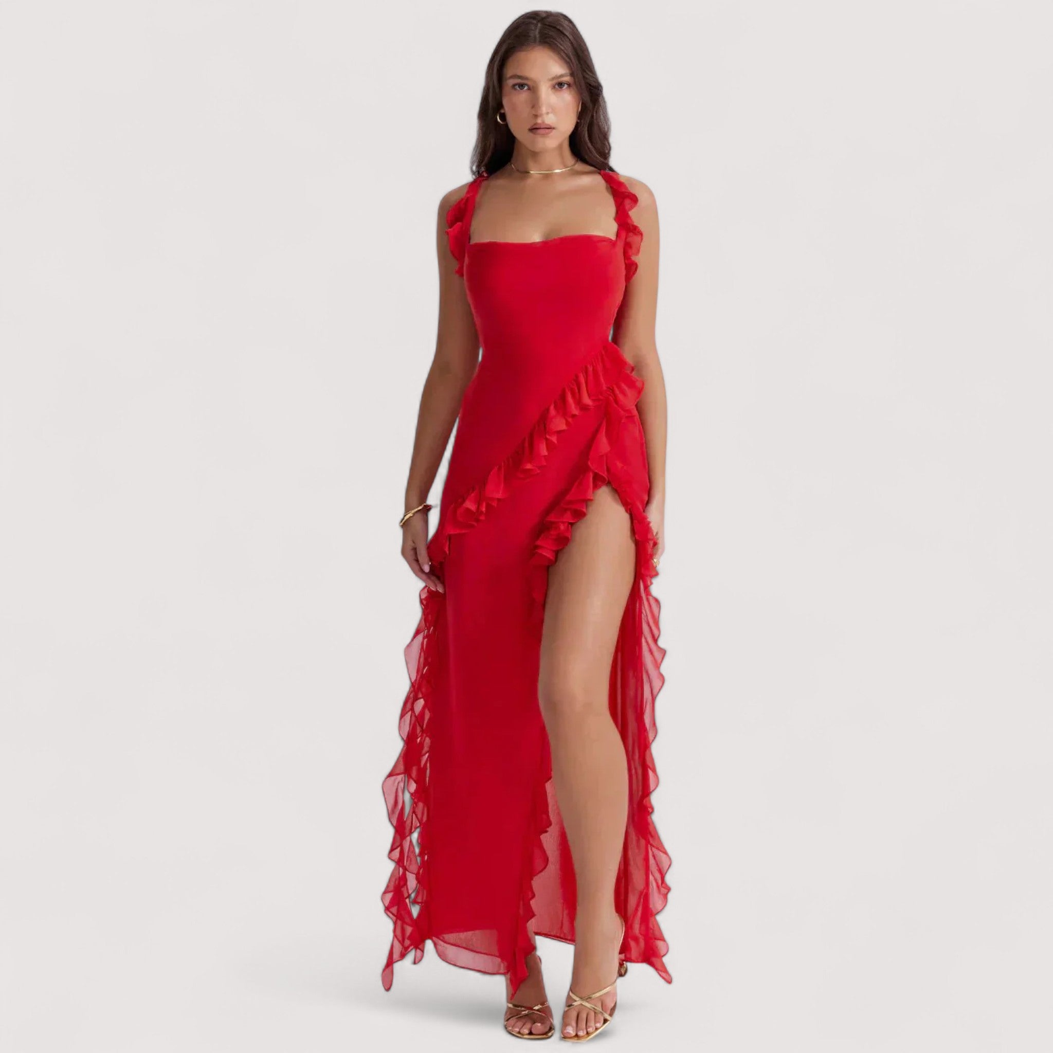 Chloe™ | Maxikleid mit Schlitz