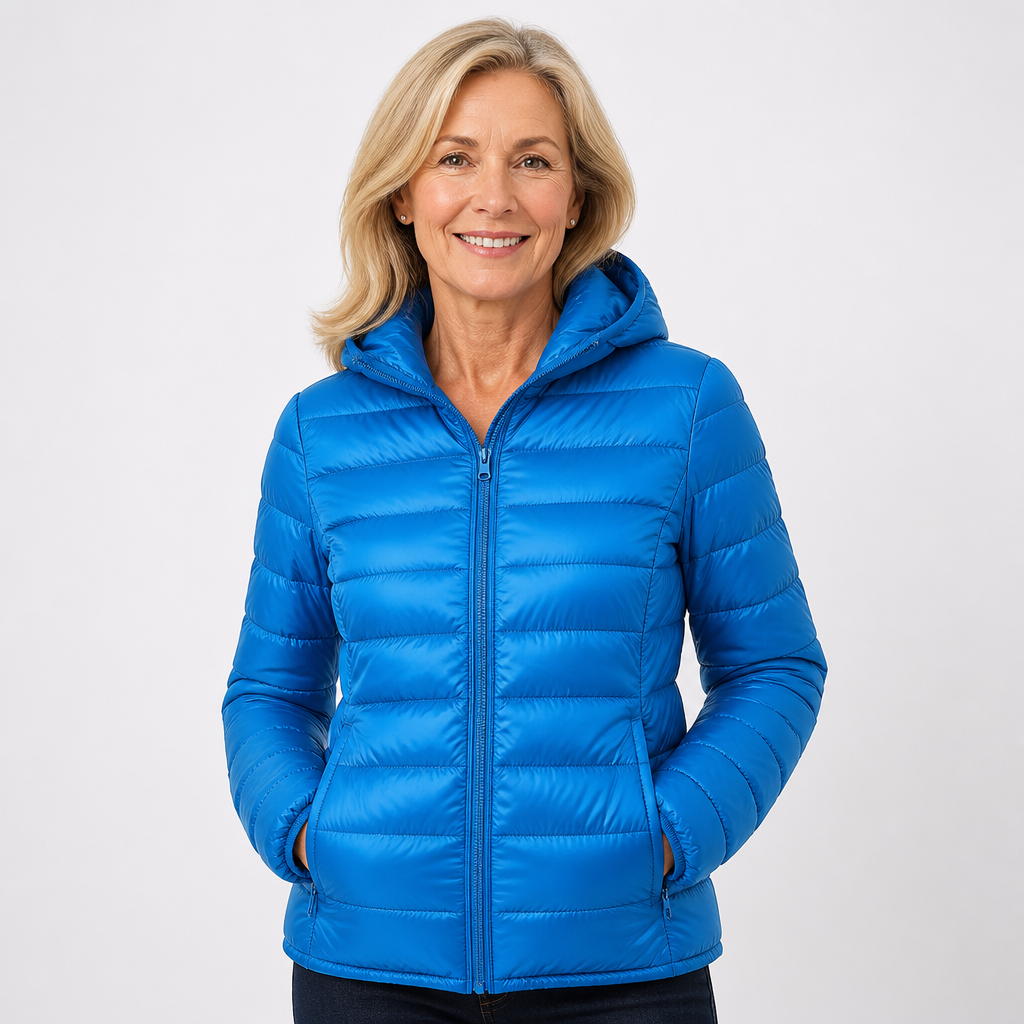 Eilika – Übergangsjacke in Himmelblau von Amora Bern