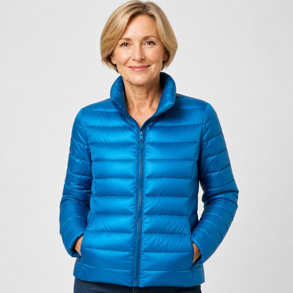 Ragnhild – Übergangsjacke in Himmelblau von Amora Bern